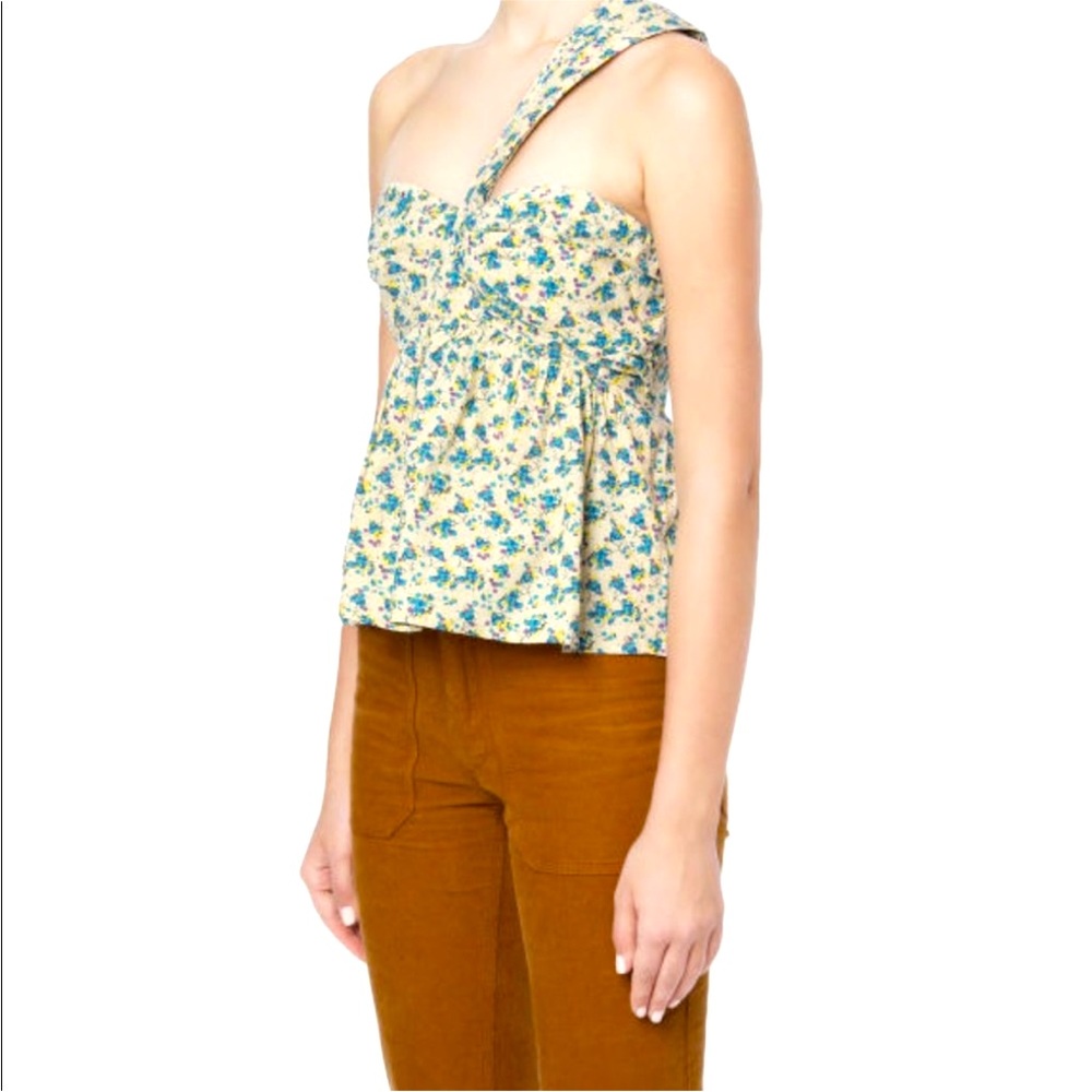 Floral One-Shoulder Top
